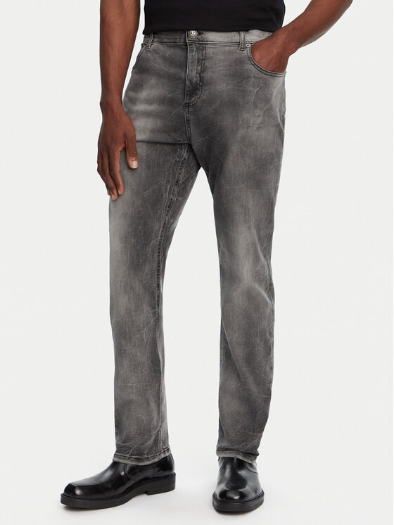 Jeans Balmain, Größe 32 Grau DH1MI043DE73