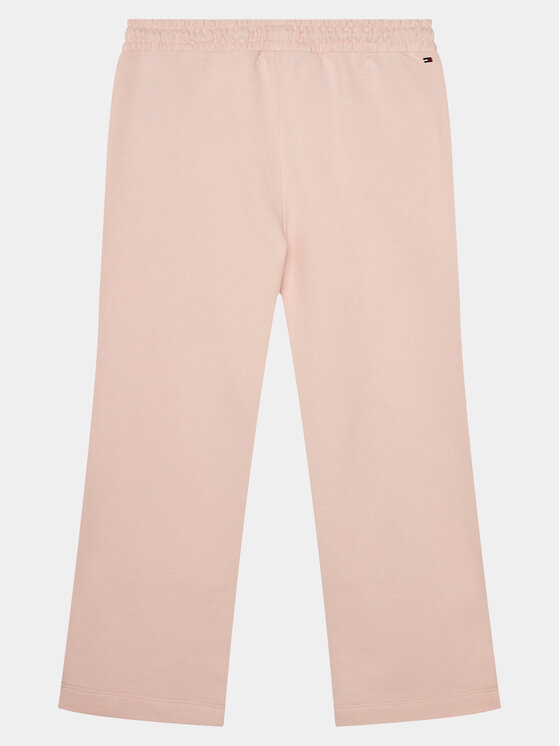 Tommy Hilfiger Tommy Hilfiger Долнище анцуг Hilfiger Script Wide Sweatpant KG0KG07751 Розов Regular Fit