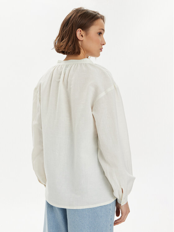 Wrangler Wrangler Πουκάμισο Poet 112352274 Λευκό Relaxed Fit