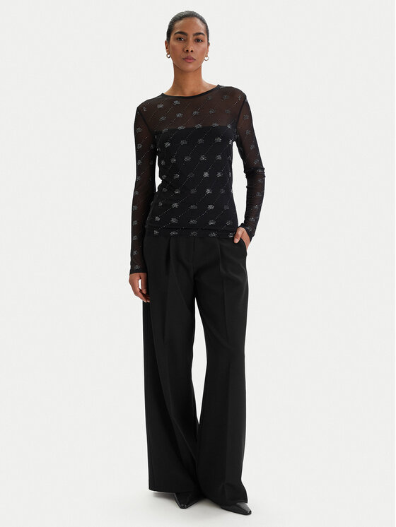 KARL LAGERFELD KARL LAGERFELD Bluza B1W17024 Črna Slim Fit