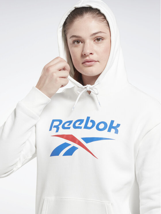 Reebok Reebok Sweatshirt Identity Big Logo H54749 Weiß Loose Fit