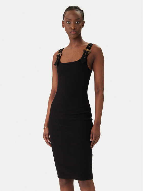 Versace Jeans Couture Versace Jeans Couture Ежедневна рокля 80HAO943 J0198 Черен Slim Fit