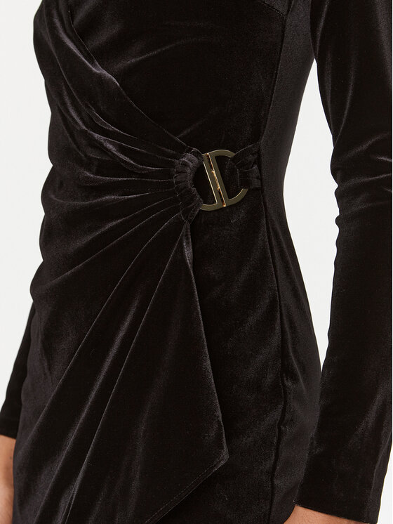 DKNY DKNY Vsakodnevna obleka DD3HF242 Črna Regular Fit
