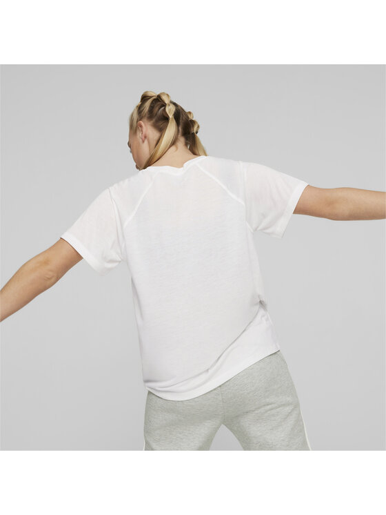 Puma Puma T-Shirt 673066 Biały Regular Fit