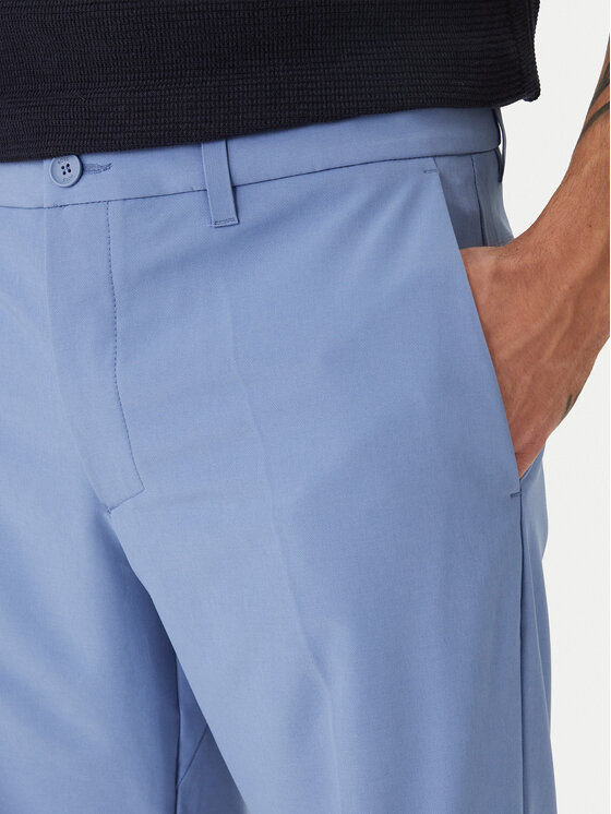 BOSS BOSS Pantaloncini di tessuto S_Commuter_10.5 50540337 Celeste Slim Fit