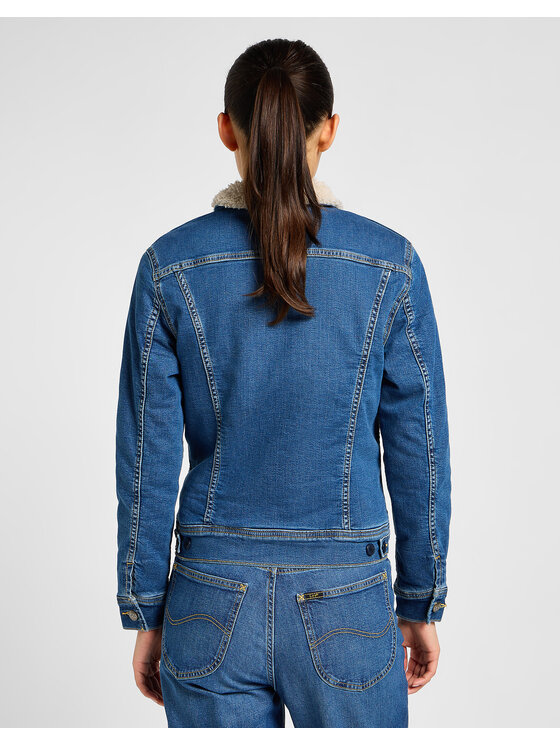 Lee Lee Giacca da donna SHERPA RIDER Blu Regular Fit