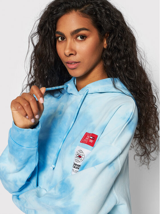 Tommy Jeans Tommy Jeans Bluza DW0DW12646 Niebieski Oversize