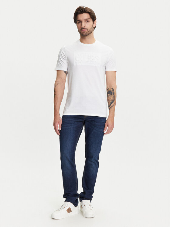 Guess Guess T-shirt M5YI44 KBW41 Bijela Regular Fit