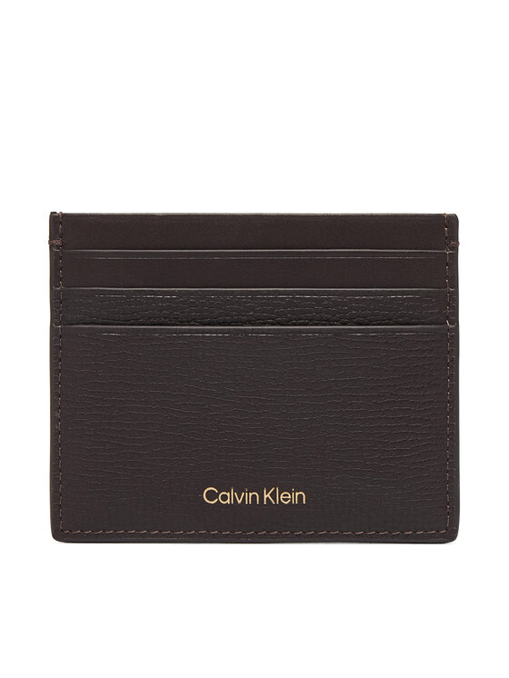 Calvin Klein Calvin Klein Kredītkaršu turētājs Premium Leather Cardholder LV04D1286G Brūns