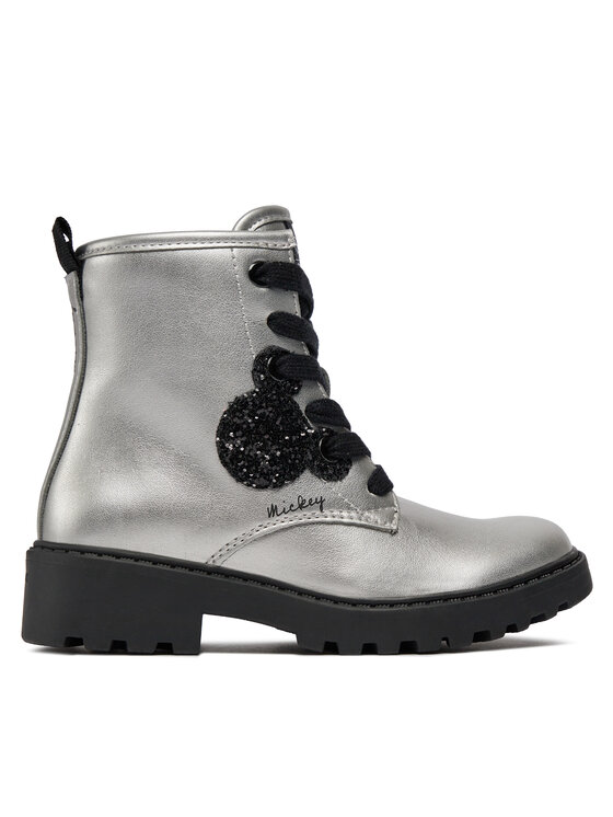 Geox Outdoorová obuv Jr Casey J3620G 000NF C1009 M Strieborná