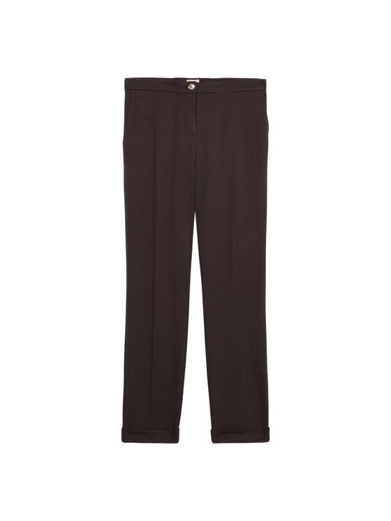 Oltre Oltre Pantaloni di tessuto P030R008785N022 Marrone Regular Fit