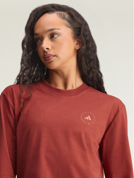 adidas by Stella McCartney adidas by Stella McCartney Bluzka by Stella McCartney Czerwony Loose Fit