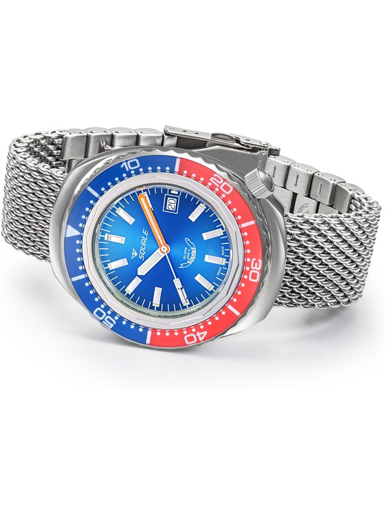 Squale Squale Zegarek 2002.SS.BLR.BL.ME22 Srebrny
