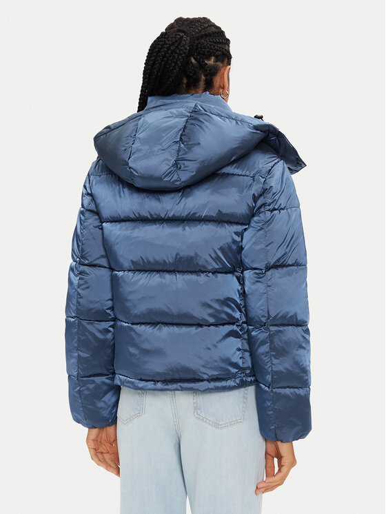 Calvin Klein Jeans Calvin Klein Jeans Zimska jakna Shiny Monologo J20J224616 Plava Regular Fit