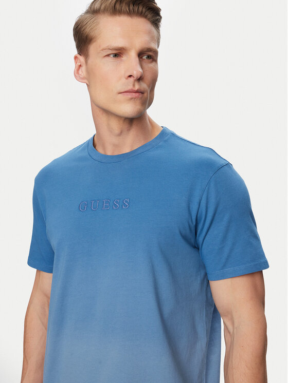 Guess Guess T-Shirt M6GI29 K3258 Niebieski Regular Fit