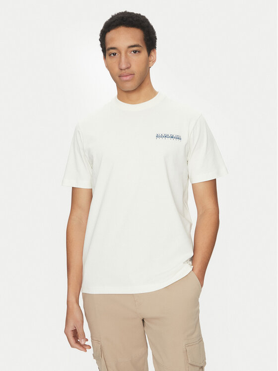 Napapijri Napapijri T-Shirt S-Sovana NP0A4IE4 Bílá Regular Fit