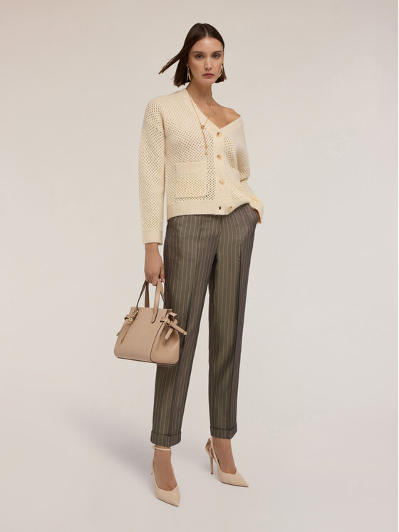 Motivi Motivi Pantaloni di tessuto P079Q004138N0Z5 Grigio Baggy Fit