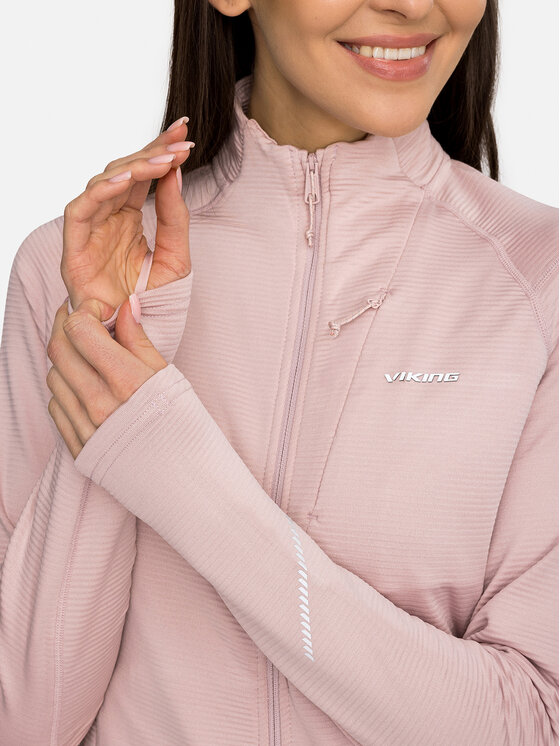 Viking Viking Bluza Birger Lady Hoodie Różowy Regular Fit