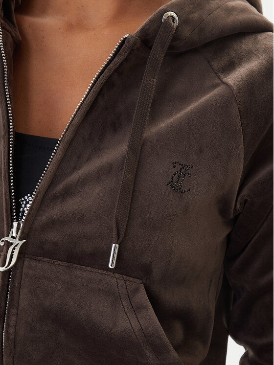 Juicy Couture Juicy Couture Pluus Madison JCWAS225306 Pruun Slim Fit