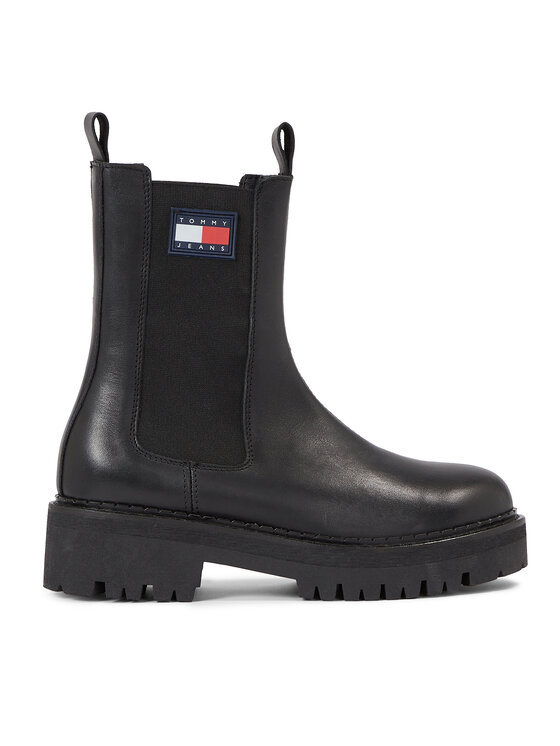 Tommy Jeans Tommy Jeans Μποτάκια με λάστιχο Tjw Urban Chelsea EN0EN02298 Μαύρο