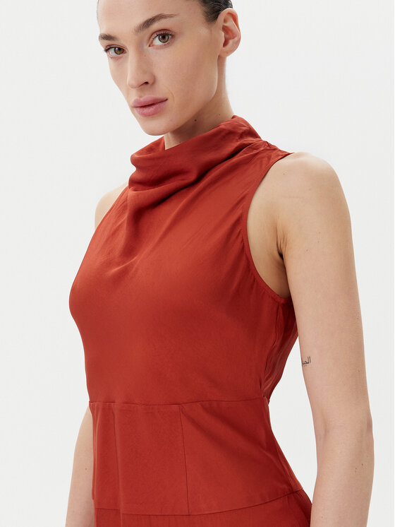 IVY OAK IVY OAK Vsakodnevna obleka IO117601 Rdeča Regular Fit