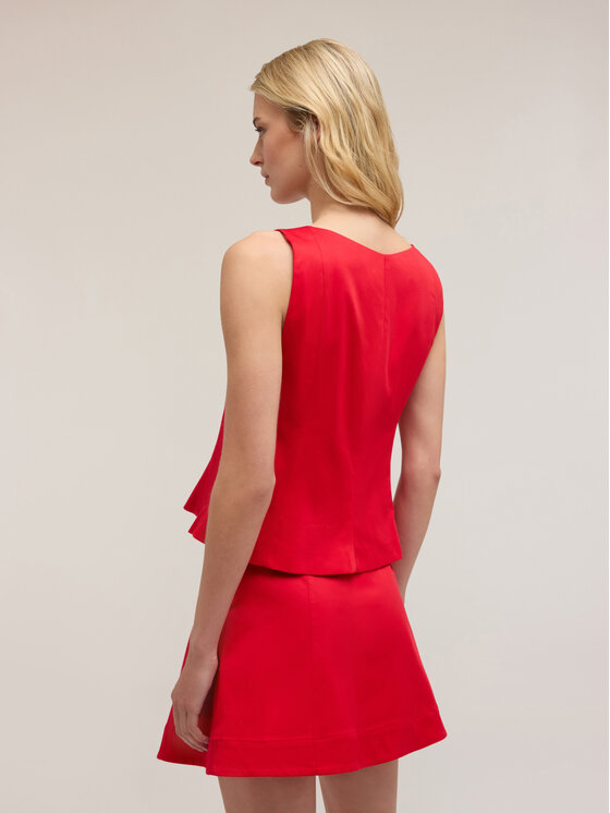 Motivi Motivi Top D773Q000502N016 Rosso Regular Fit