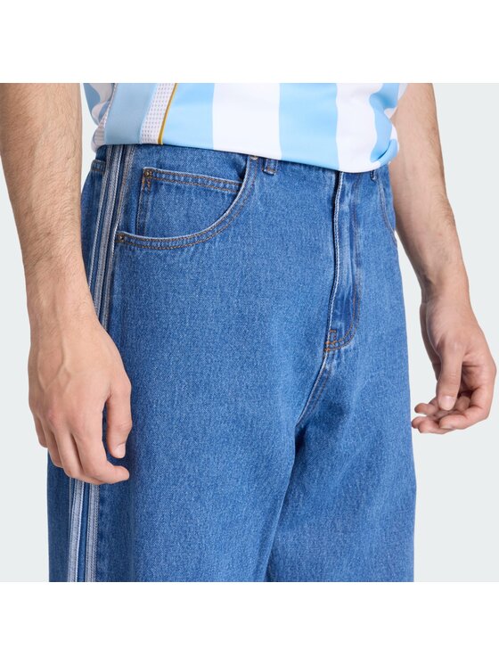 adidas adidas Spodnie materiałowe 159753 Błękitny Regular Fit