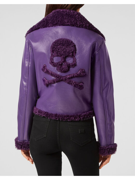 PHILIPP PLEIN PHILIPP PLEIN Ramones bunda 565 Fialová Regular Fit