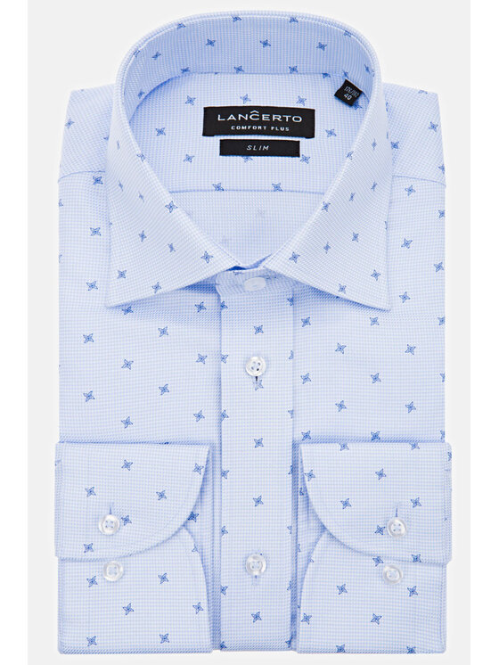 Lancerto Lancerto Koszula Nina KO073219000014 Błękitny Slim Fit