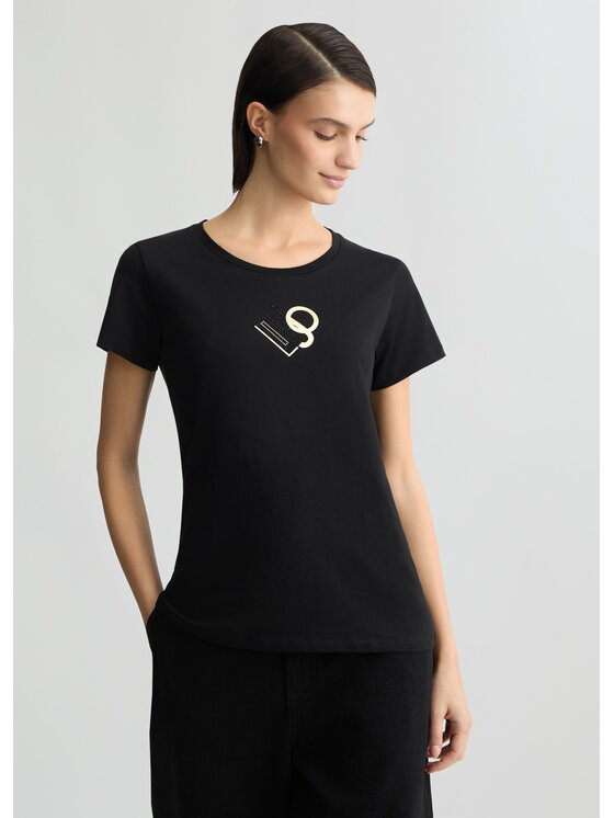Liu Jo Liu Jo T-Shirt TA5170JS923M9121 Czarny Regular Fit