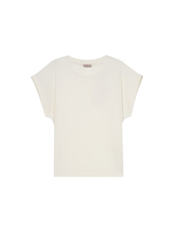 Oltre Oltre T-shirt G305J004203N011 Bianco Regular Fit