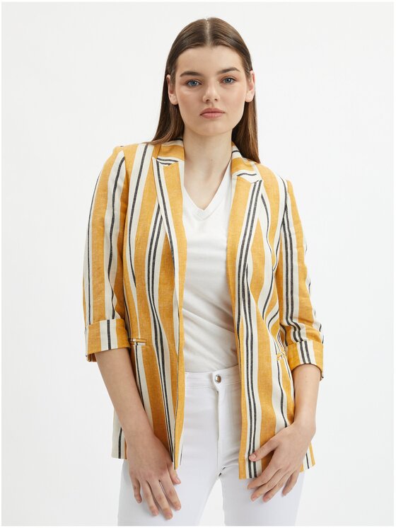 Orsay Orsay Marynarka 480329242000__38 Pomarańczowy Regular Fit