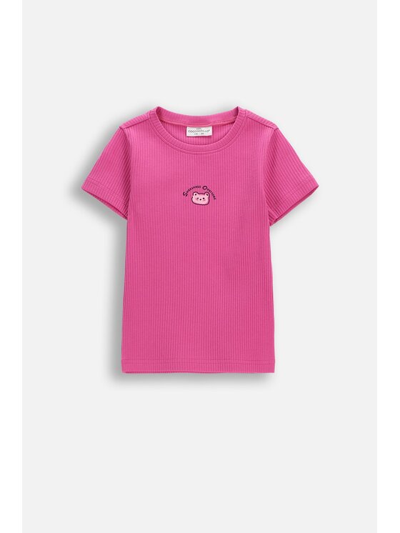 Coccodrillo Coccodrillo T-Shirt WC6143207SGK-007 Różowy Regular Fit