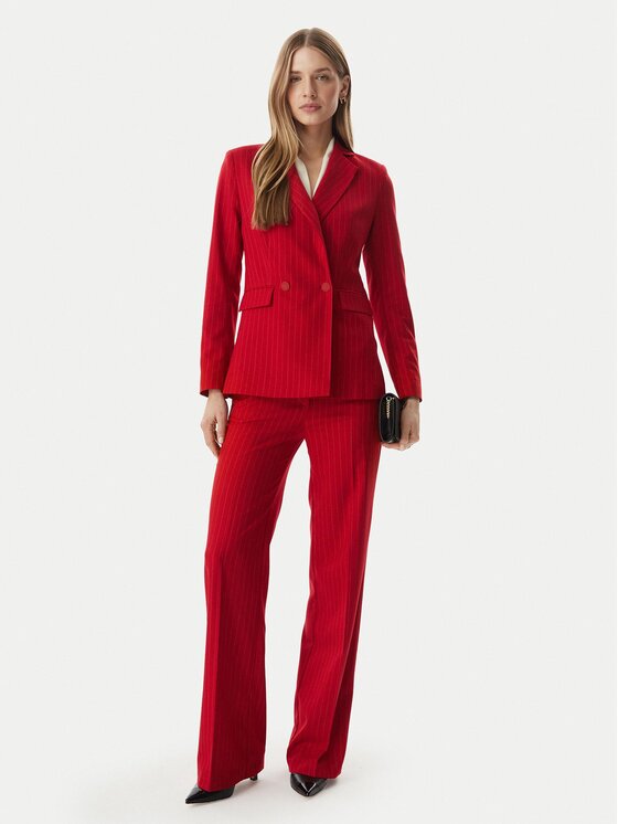 Morgan Morgan Pantaloni di tessuto 261-PLOVE.F Rosso Regular Fit