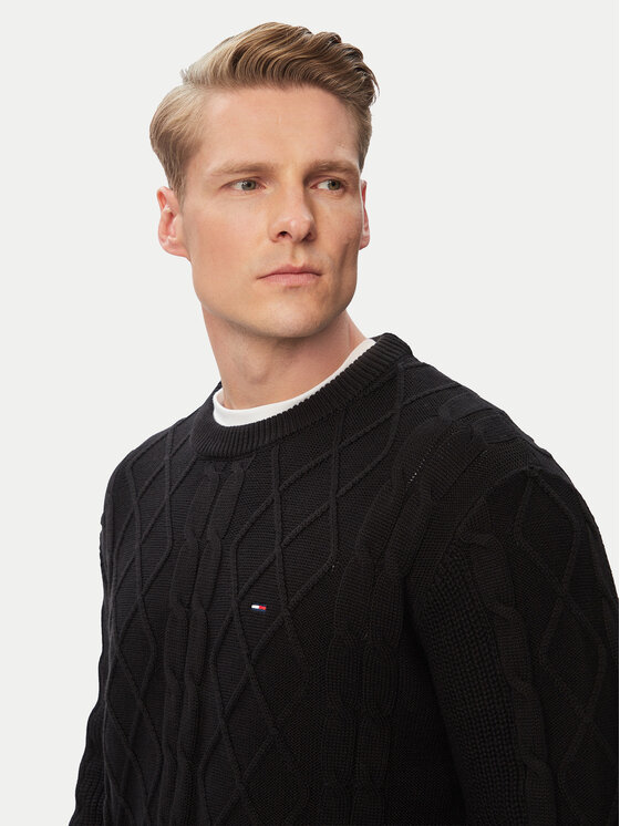 Tommy Jeans Tommy Jeans Maglione Flag DM0DM23405 Nero Regular Fit
