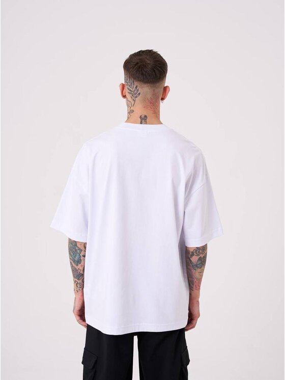 Machinist Machinist T-Shirt Koszulka Z Krótkim Rękawem Męska Oversize Biała Machinist Believe Me M Biały Oversize