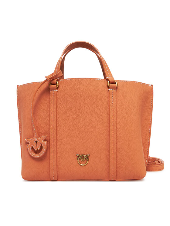 PINKO Kabelka Carrie Shopper Classic AI 24-25 PLTT 102833 Oranžová