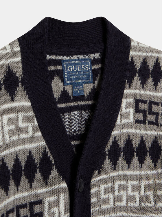 Guess Guess Cardigan N3BR09 Z39G0 Grigio Regular Fit