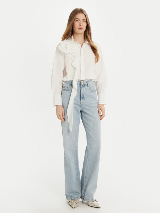 Marella Marella Camicia Ketch 2513111101 Bianco Regular Fit