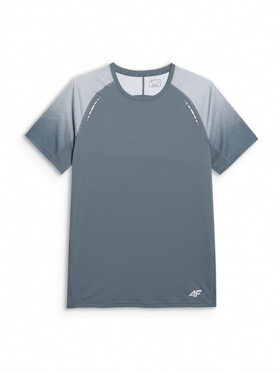 4F 4F Koszulka techniczna TRAIL RUNNING Srebrny Regular Fit