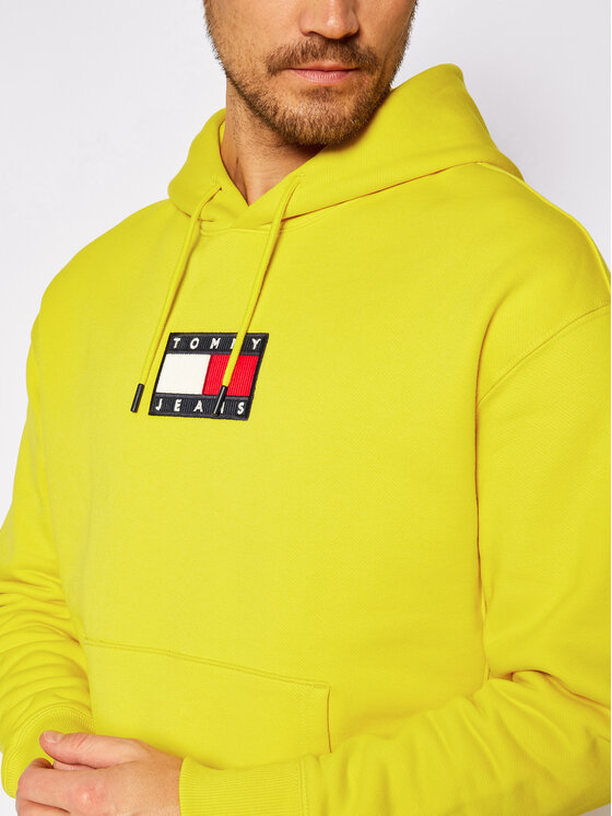 Tommy Jeans Felpa DM0DM08726 Giallo Regular Fit • Modivo.it
