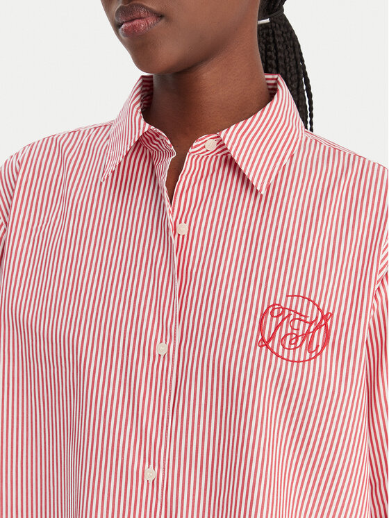 Tommy Hilfiger Tommy Hilfiger Koszula WW0WW48190 Czerwony Regular Fit