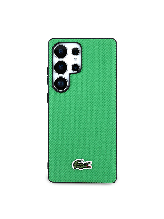 Lacoste Lacoste Etui na telefon Iconic Petit Pique Woven Logo CBDY Strap MagSafe Zielony