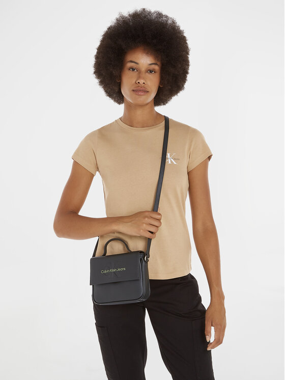 Calvin Klein Jeans Calvin Klein Jeans Geantă Sculpted Boxy Flap Cb20 Mono K60K610829 Negru