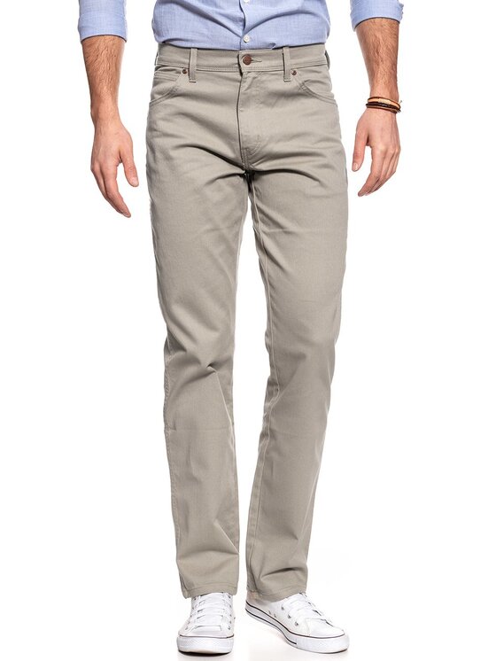 Wrangler Wrangler Jeansy REGULAR FIT Beżowy Straight Fit