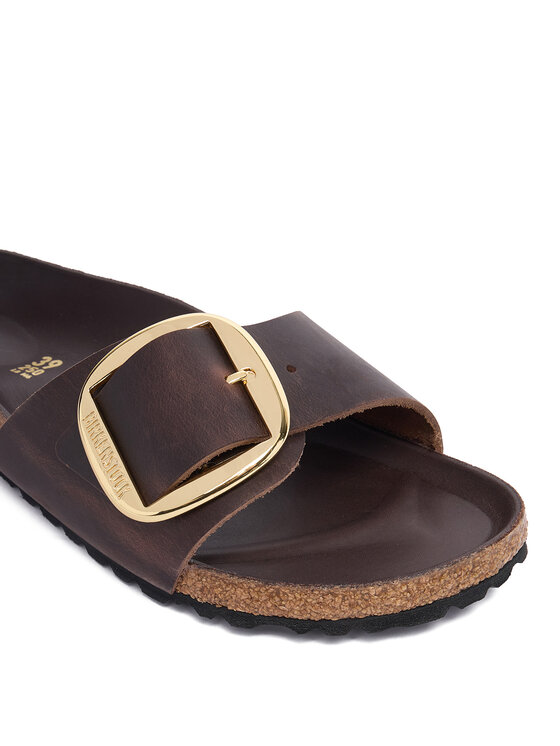 Birkenstock Birkenstock Шльопанці Madrid Big Buckle 1032914 Темно-коричневий