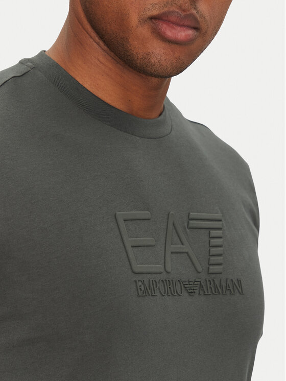 EA7 Emporio Armani EA7 Emporio Armani Tričko 7M000224 AF10375 U8109 Sivá Regular Fit
