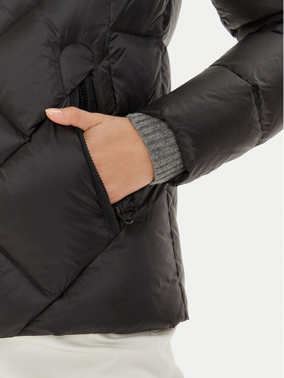 Blauer Blauer Pehelykabát 24WBLDC03051 006047 Fekete Regular Fit