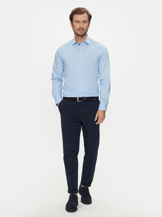 Tommy Hilfiger Tommy Hilfiger Košile MW0MW35810 Světle modrá Regular Fit