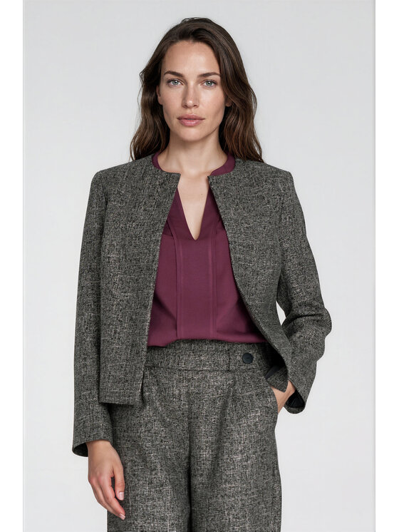 NIFE NIFE Spodnie materiałowe SD162 Czarny Regular Fit